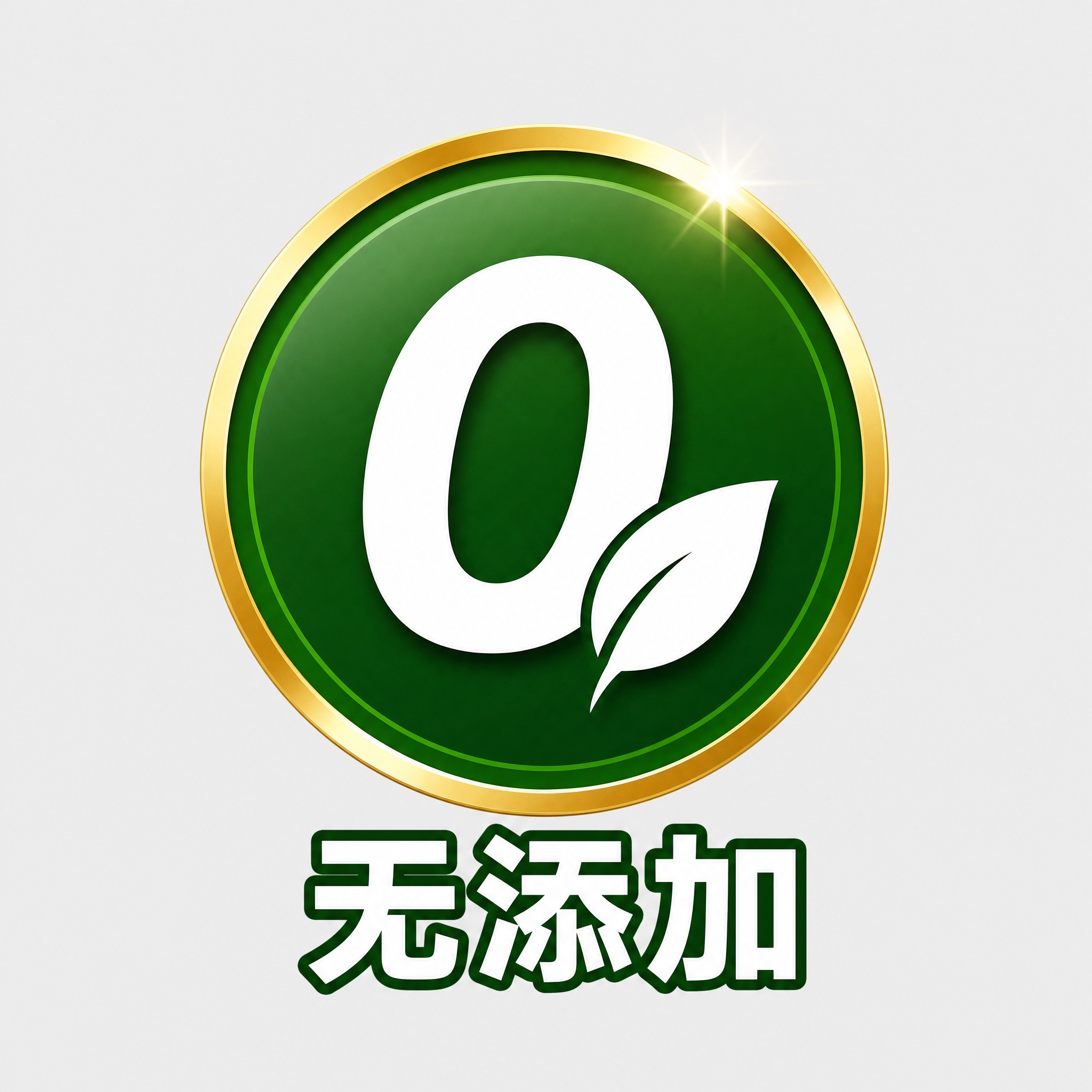参考图中的配色与图标风格，只绘制一个图标：深绿色圆形徽章，外部… - 图片创意预览