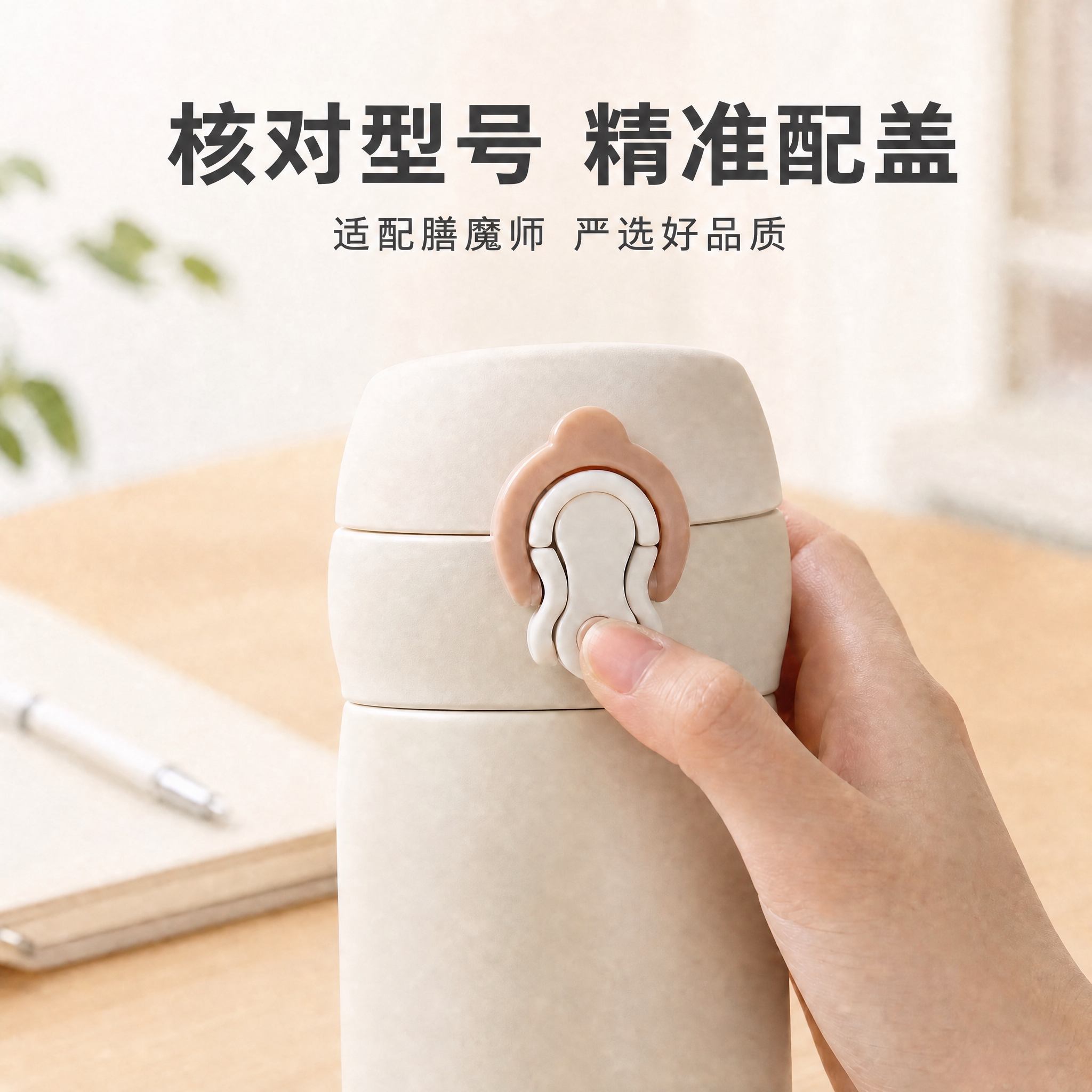 将图片顶部的大标题文字改为"核对型号 精准配盖"，字体、大小、… - 图片创意预览