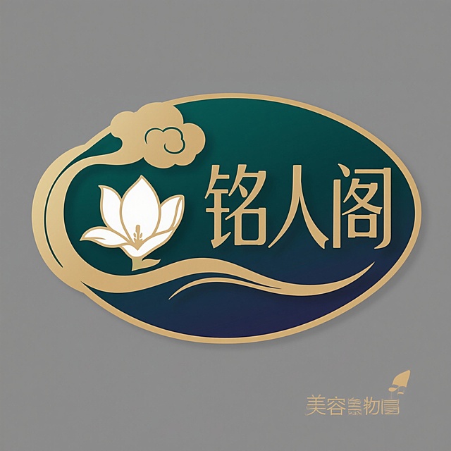 铭人阁  生成美容院宣传 LOGO