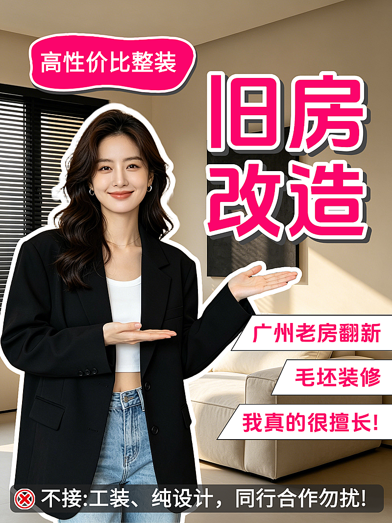 老破小改造家装装修小红书封面