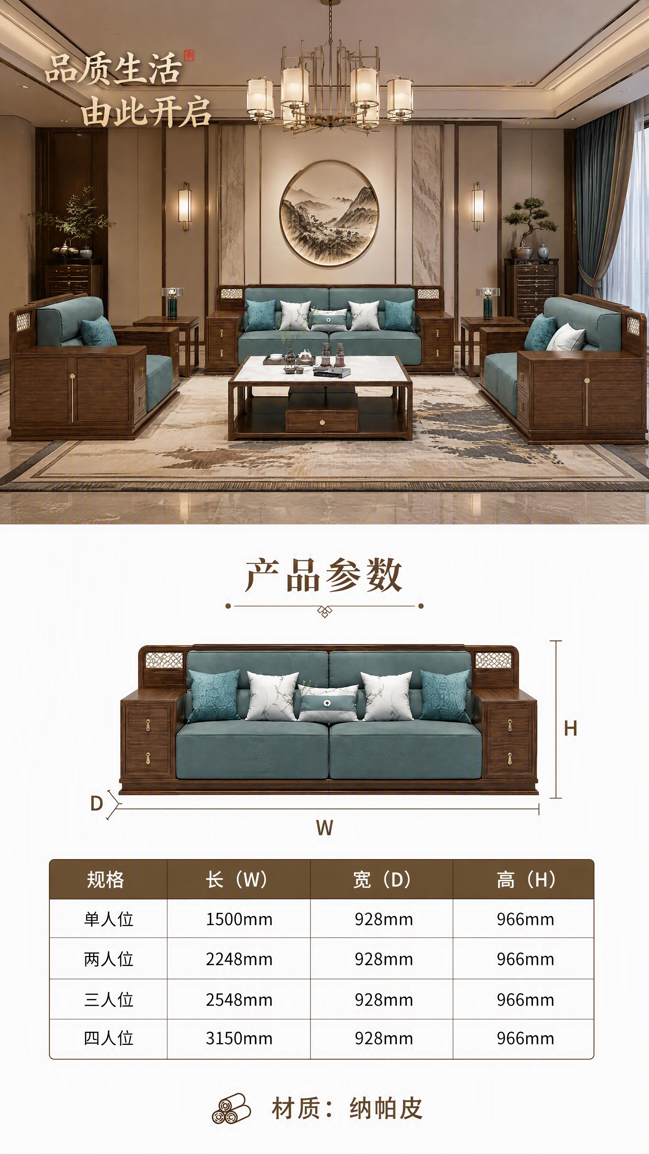 [第8张] 大场景图+底部尺寸白底图规格收口页。本张使用【图1… - 图片创意预览