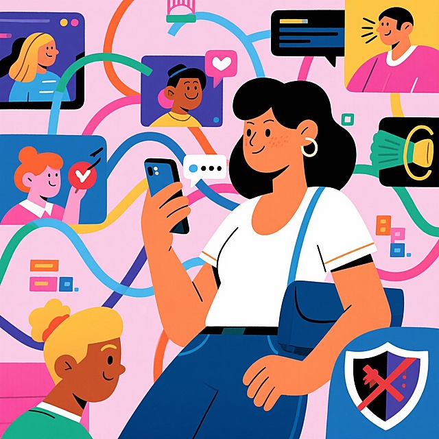 女性在教育、职业、家庭、科技、网络等多样环境下的处境与精神状态，讲述她们的挑战、选择、成长与影响。同时也鼓励通过多元性别共建的视角，呈现女性力量的丰富内涵与现实张力，助力构建一个更温柔、有力、公正的社会结构。通过女性与他者（如男性、家庭成员、职场同事、社会系统等）之间的互动，展现共情、理解、支持、协作的关系。用十张A3格式的漫画插画的形式强调女性力量的持续性和多样性