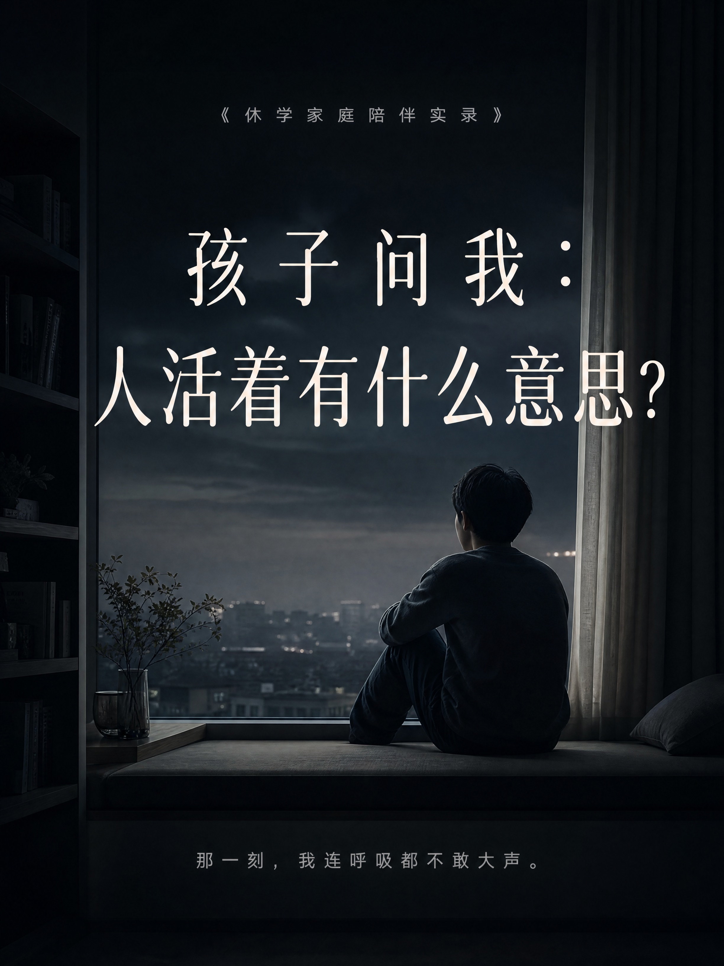 小红书笔记大字封面，配图大字，暗调克制的情绪风，版式精美，小红… - 图片创意预览