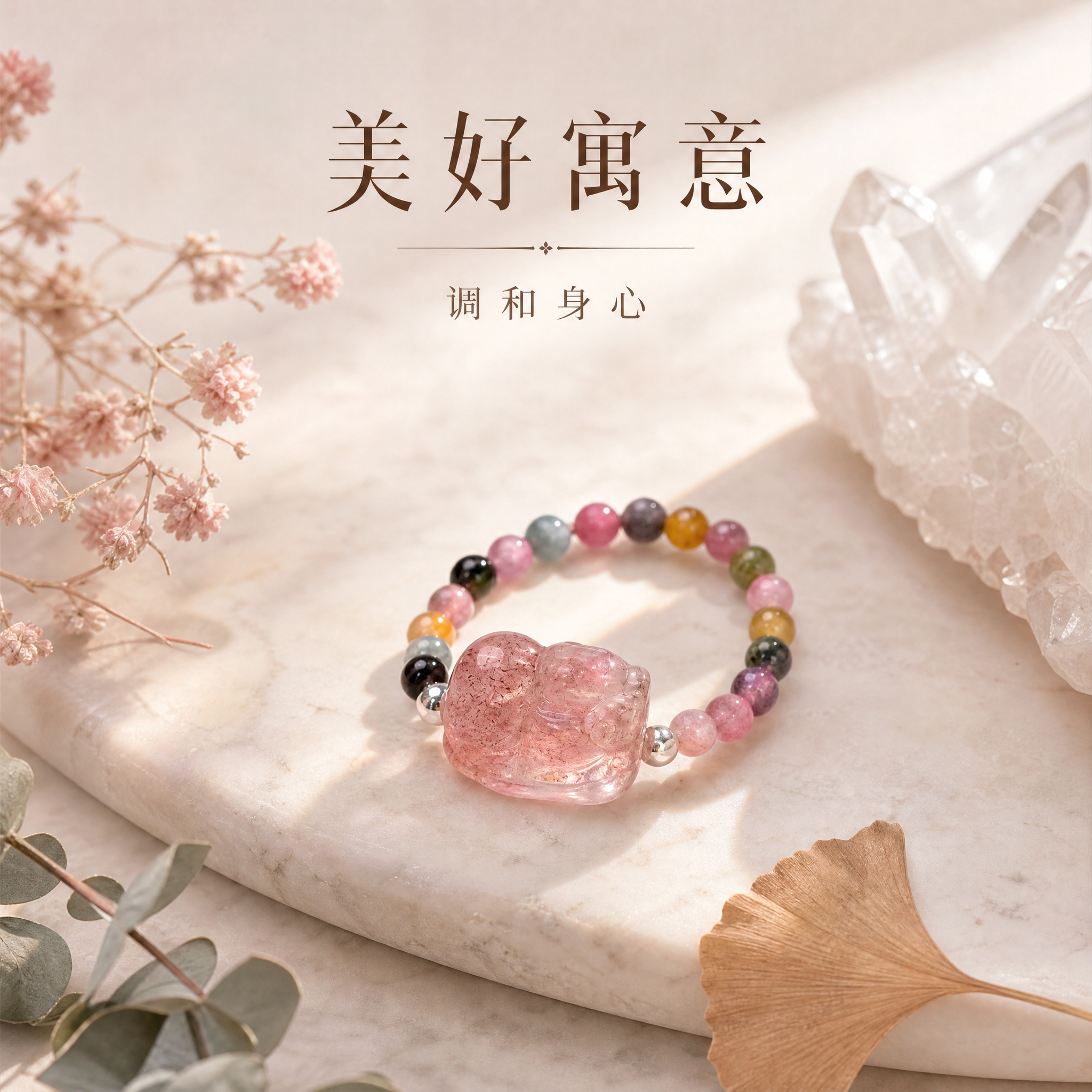 [主图-4] 产品场景展示图，突出美好寓意与调和身心的氛围，营… - 图片创意预览
