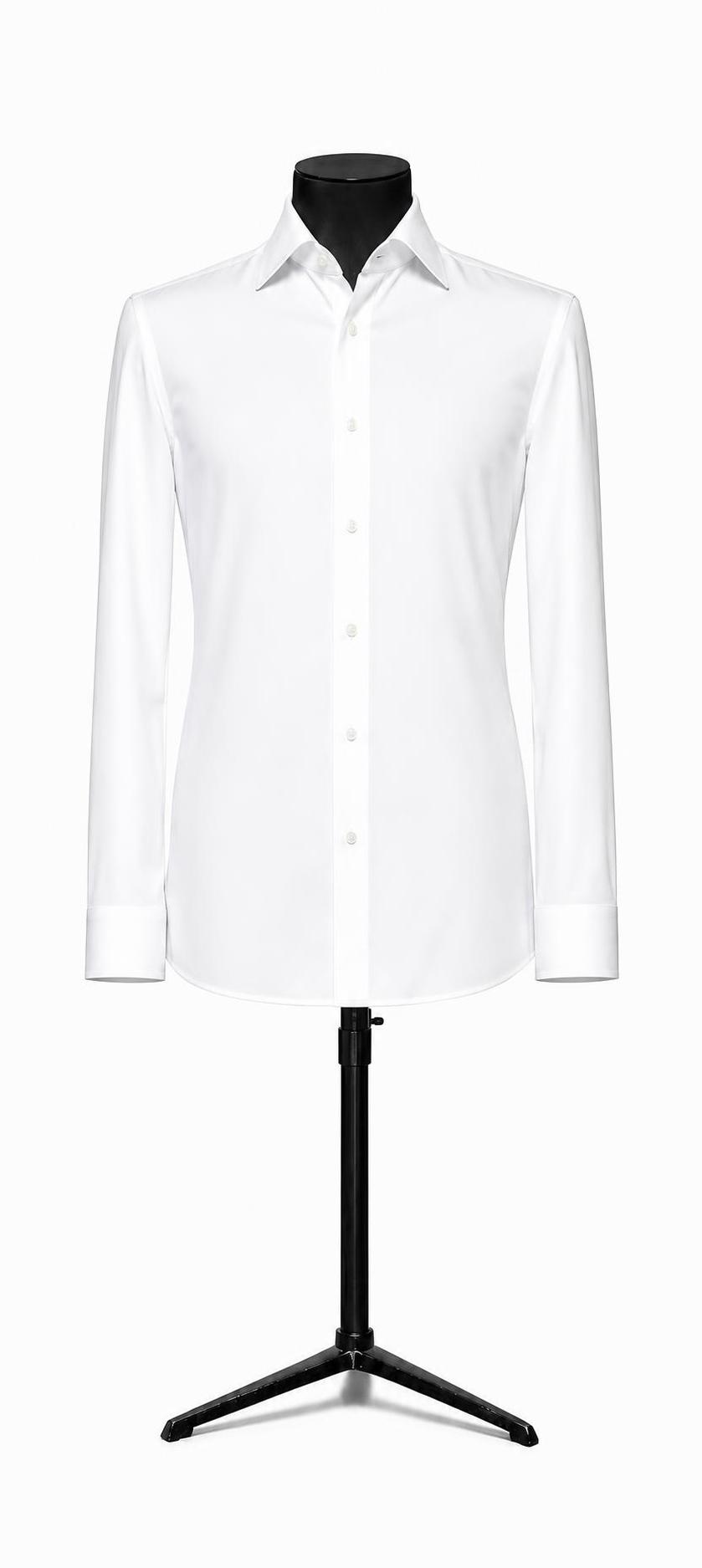只保留上半身的白色衬衫和人体模型，去掉下半身的西裤，只保留黑色… - 图片创意预览