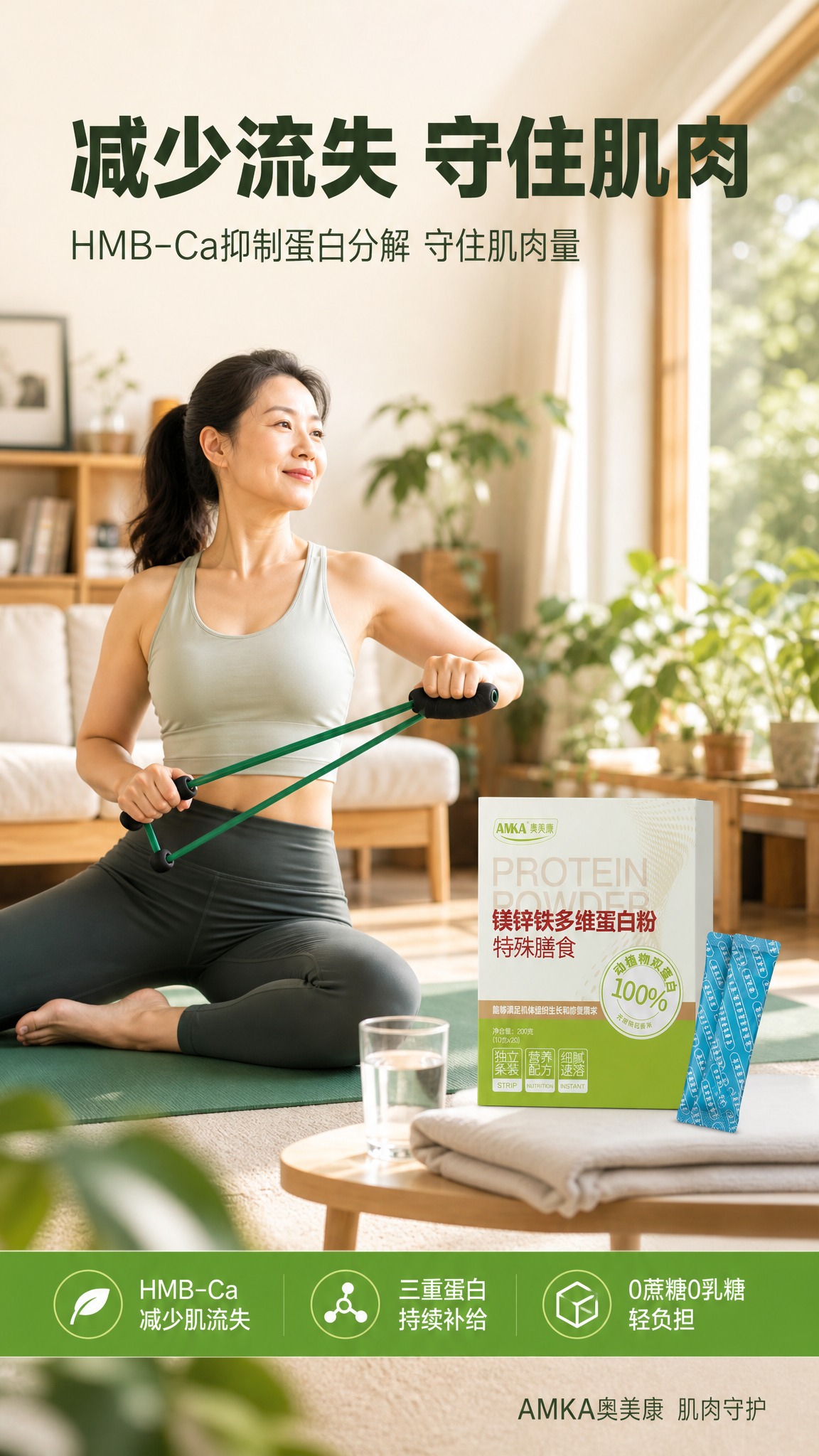[商品] 使用【图1】奥美康镁锌铁多维蛋白粉外盒 + 【图2】… - 图片创意预览