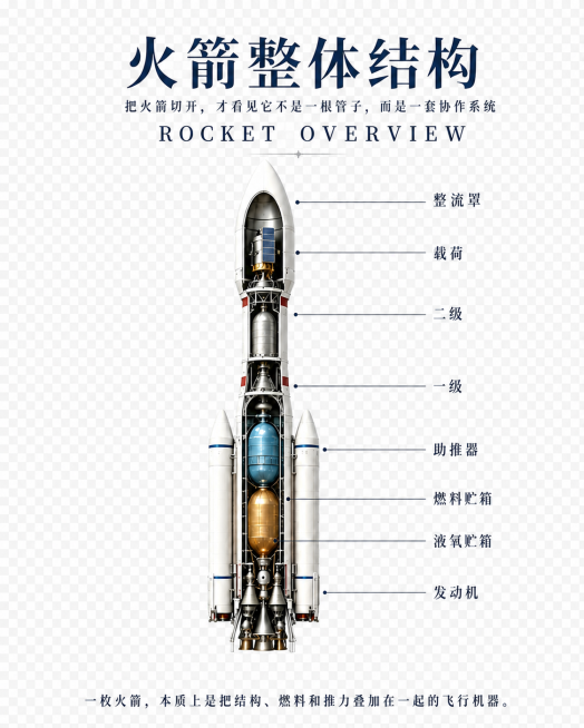 保留火箭和所有文字内容，将原来的白色背景改为透明背景，文字和火箭保持原样不变预览效果