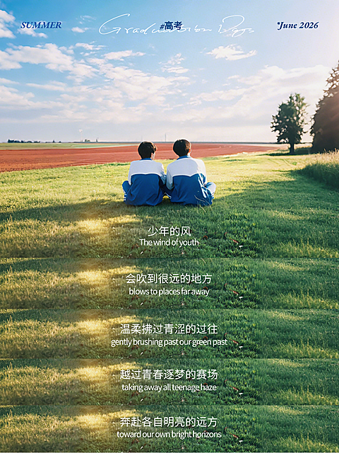 高考语录文艺青春电影胶片风发圈模版小红书配图