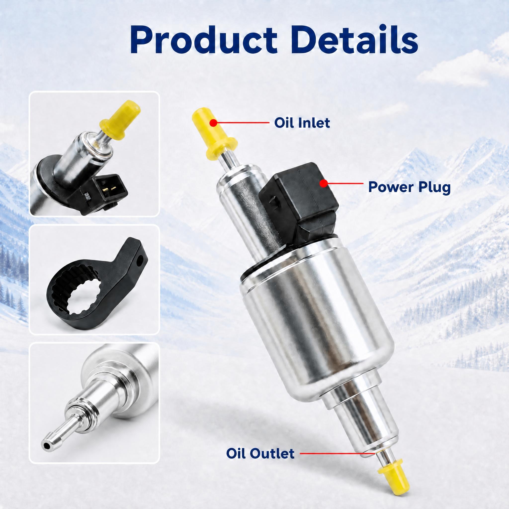 保持第一张图的整体布局、雪山背景、标题文字Product De… - 图片创意预览