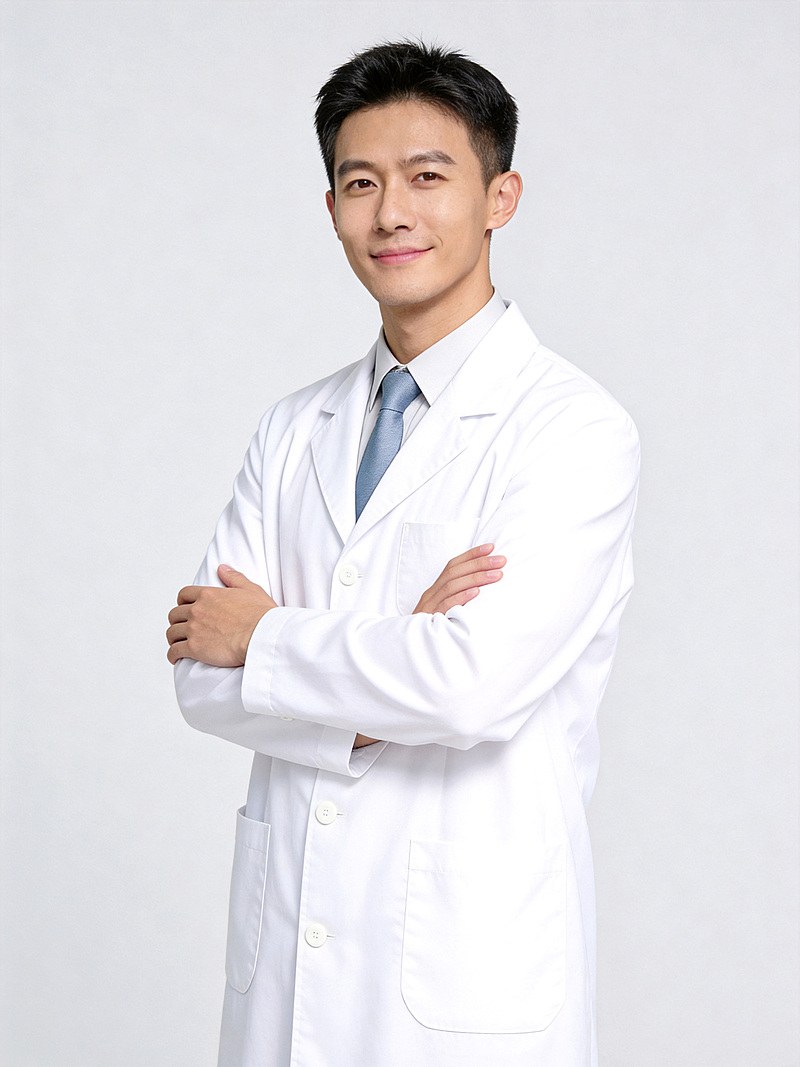 白大褂专业医师风男性职业形象照