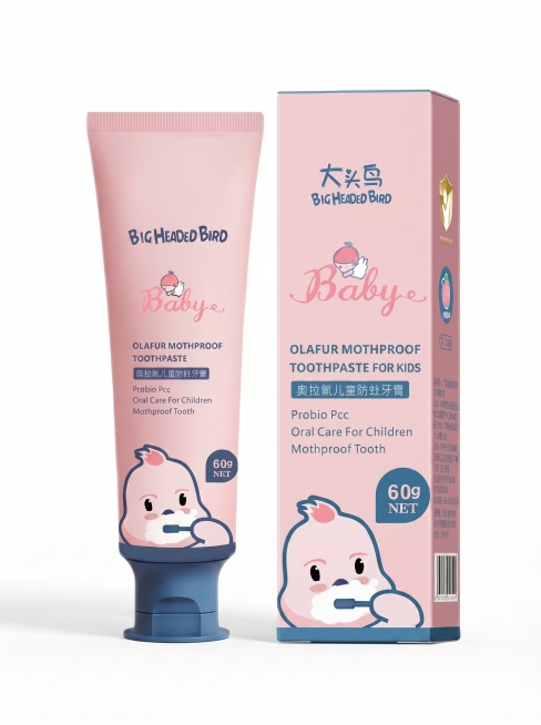 [主图 1] Product display for children's toothpaste
[氛围/风格] Clean and simple compliant style, soft and预览效果
