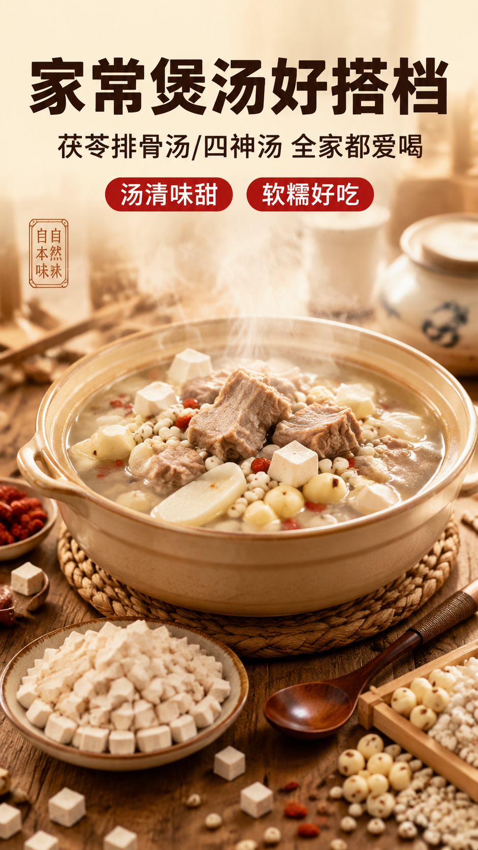 [商品] 使用【图1】云南白茯苓丁，白色方块状颗粒，保留真实外… - 图片创意预览