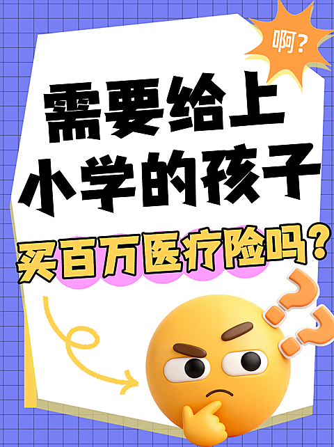 百万医疗保险小红书大字封面