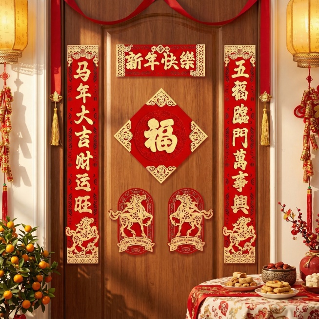 重新生成一张喜庆的电商主图，真实一点的预览效果