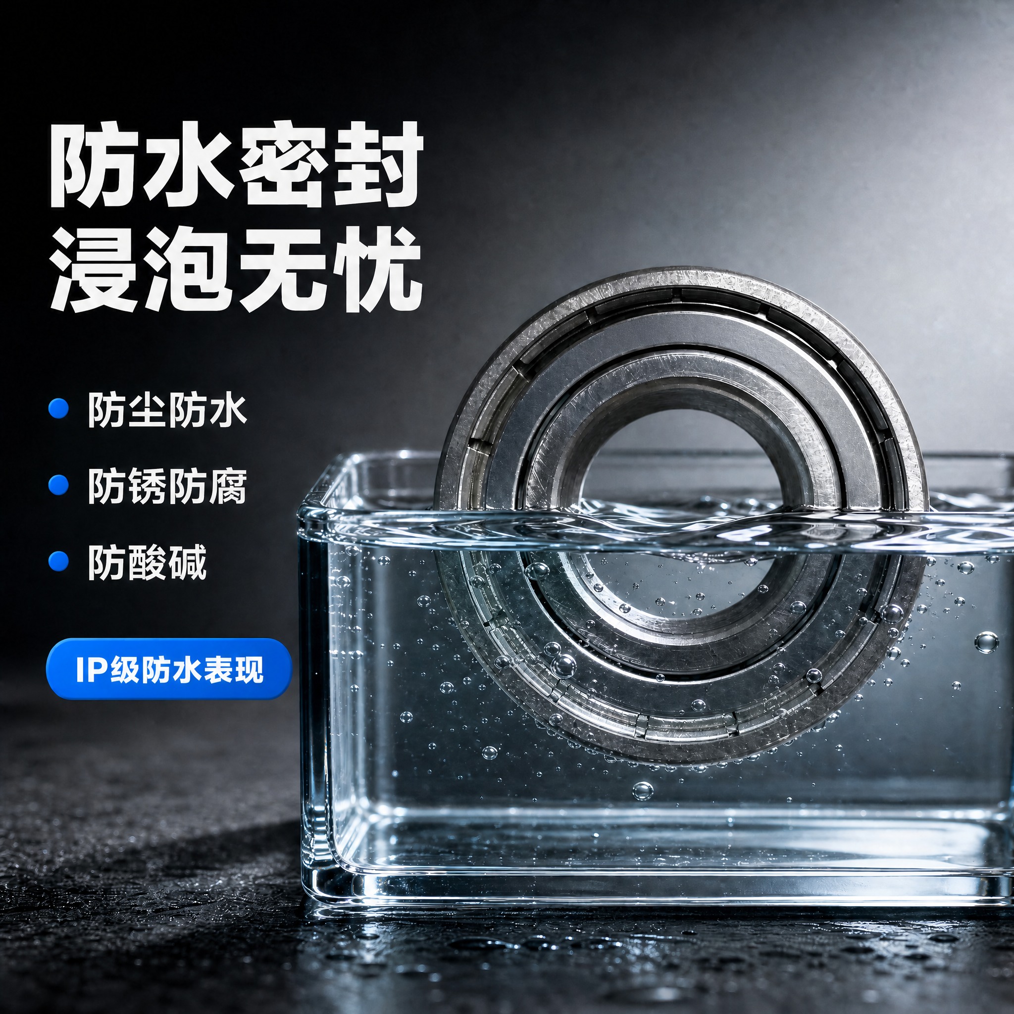 去除图中轴承外圈表面上的刻字"S6305Z"，完全去除并修复为… - 图片创意预览