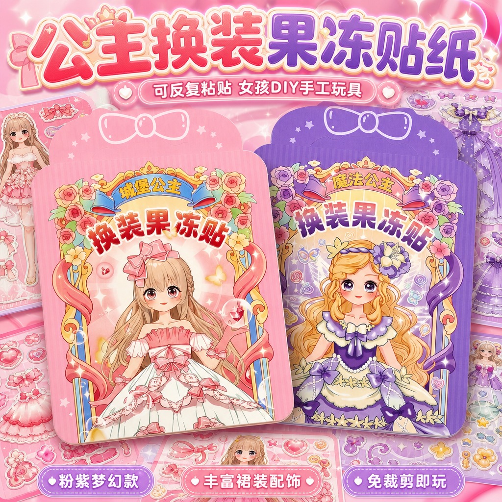 正方形1:1构图，超高清电商主图，糖果梦幻少女风，画面鲜亮通透… - 图片创意预览