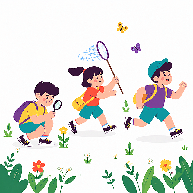 将图片的绿色背景去除，替换为纯白色背景，保持人物和其他内容不变，保留原有的扁平插画风格
