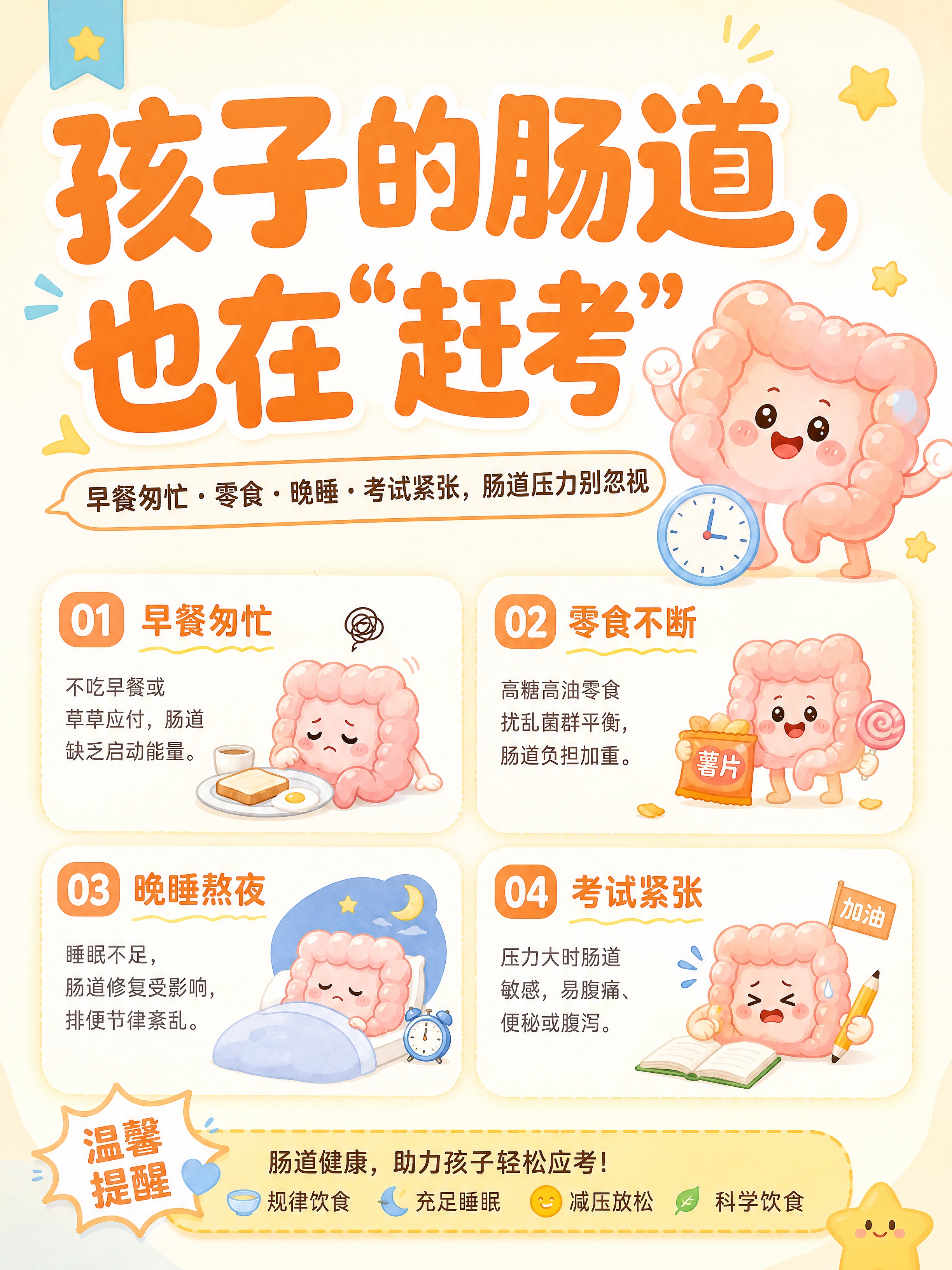 小红书儿童健康科普信息长图封面，插图大字风格，清新暖萌卡通插画… - 图片创意预览
