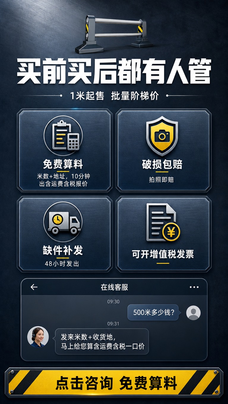 [商品] 使用【图1】市政机非隔离护栏作为页面顶部小图展示；保… - 图片创意预览
