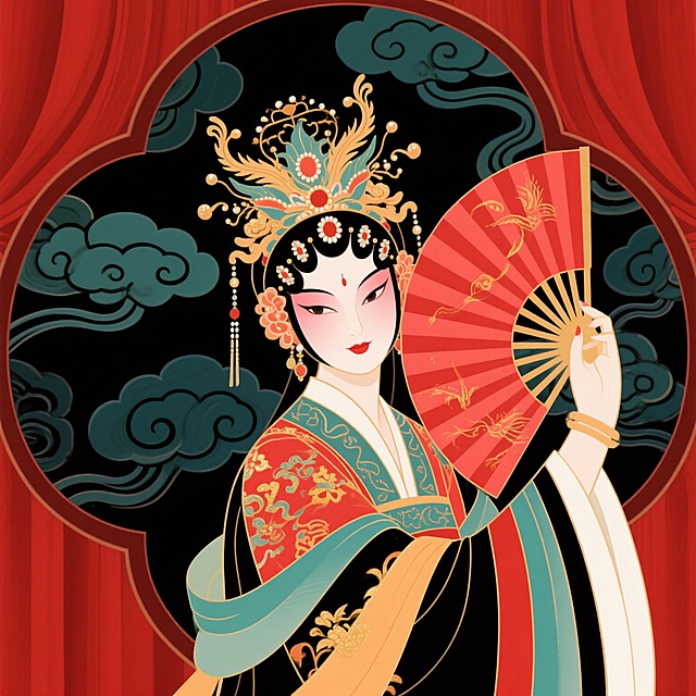 生成京剧非遗图片