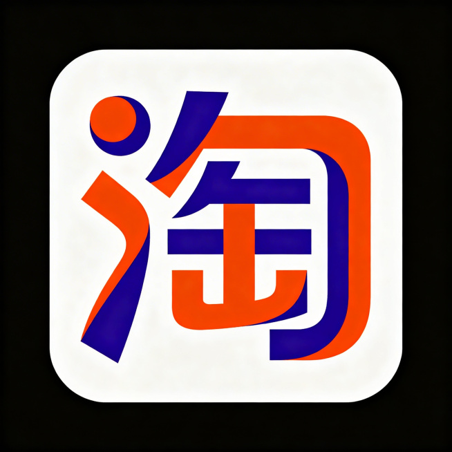 淘宝店铺头像，抽象艺术风格，主打网络热门更新产品，设计简约现代，辨识度高，适合正方形头像展示，潮流吸睛预览效果