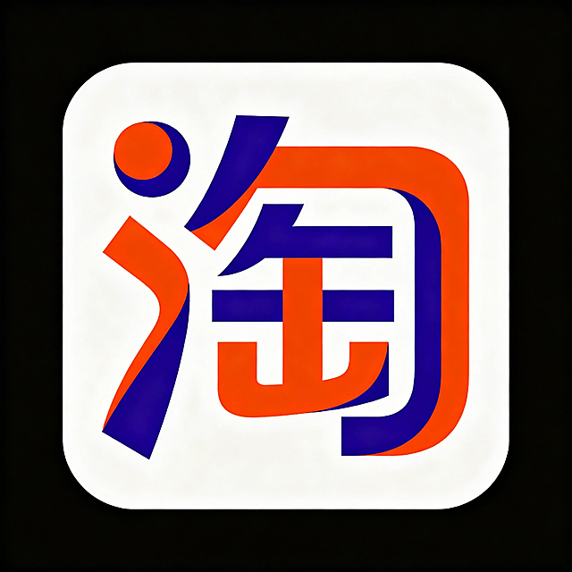 淘宝店铺头像，抽象艺术风格，主打网络热门更新产品，设计简约现代，辨识度高，适合正方形头像展示，潮流吸睛