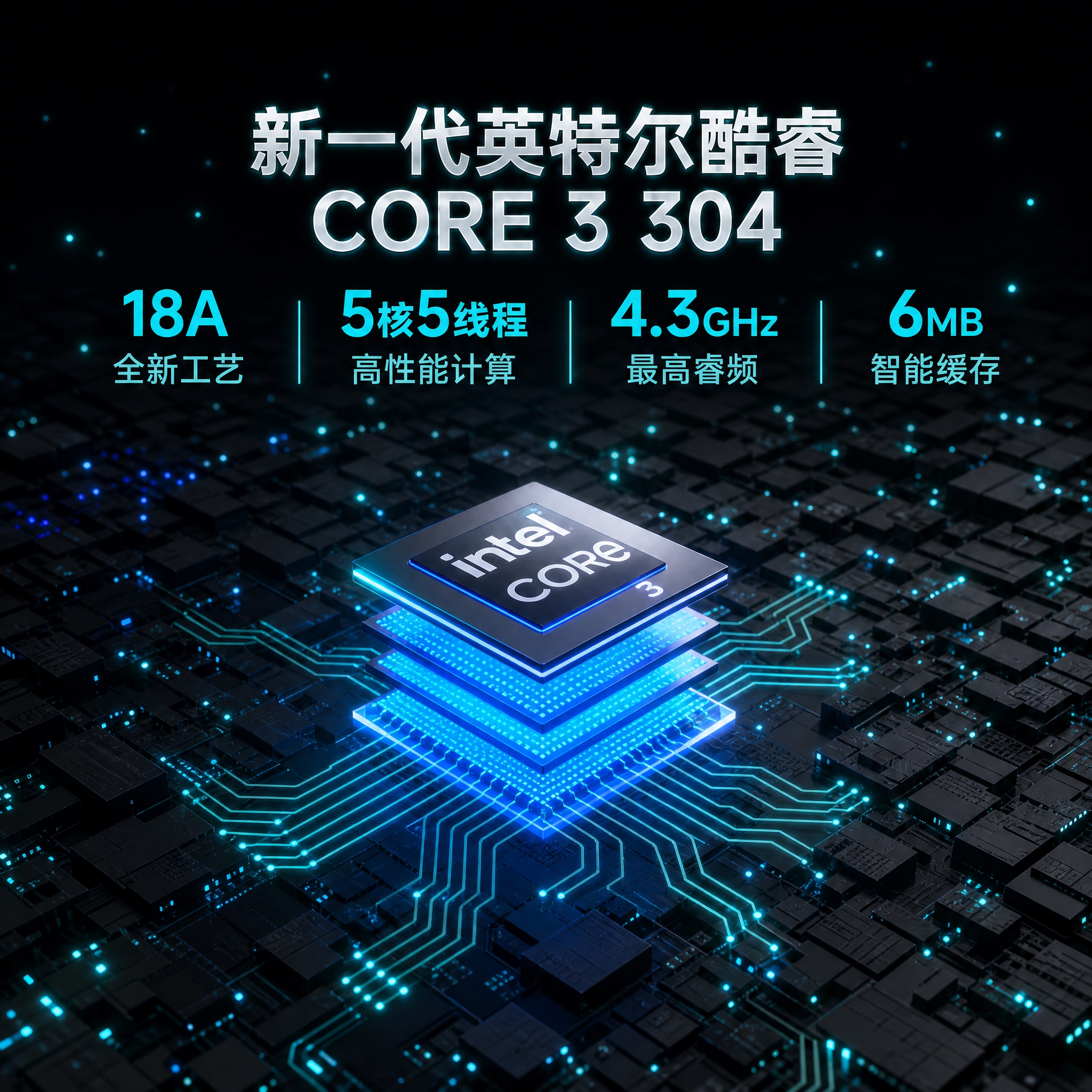 基于 image1 的主图，将背景和芯片部分改成 image2… - 图片创意预览
