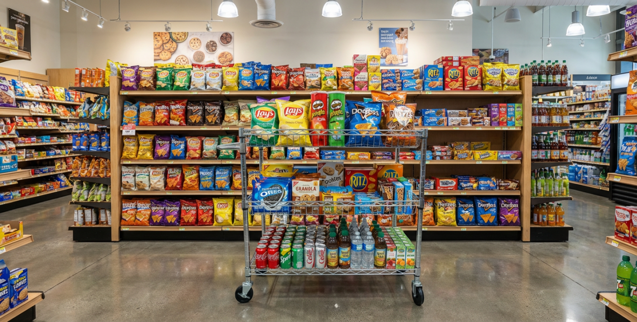 加个零食店背景预览效果