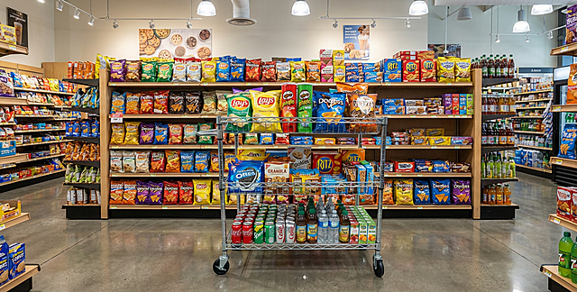 加个零食店背景