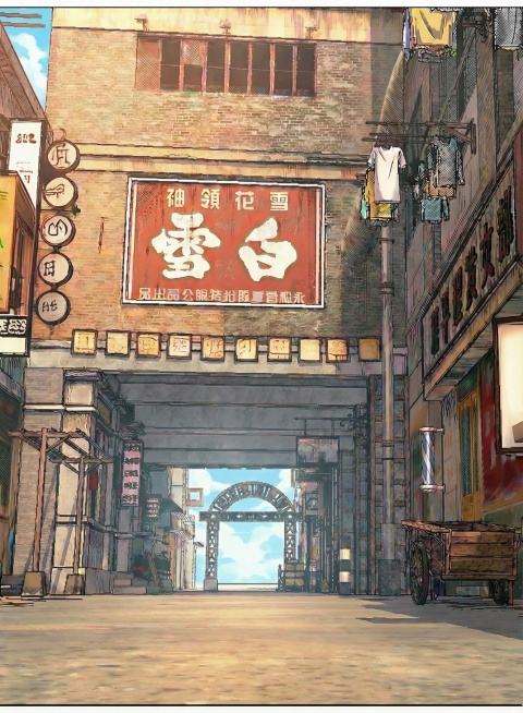 细化图片，减淡线色，画面前后拉开预览效果