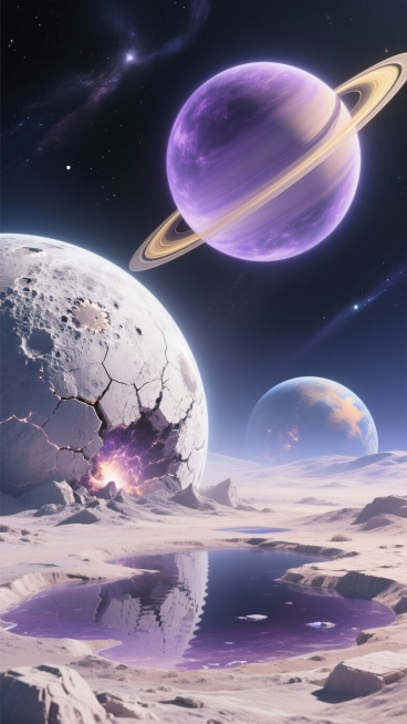 帮我生成20张关于月亮或者星球的图片预览效果