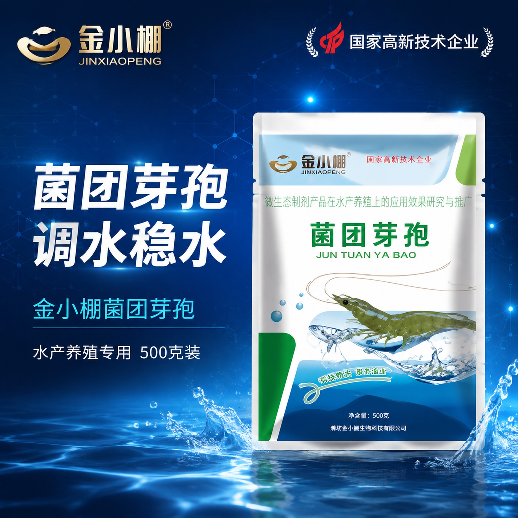 封面主图，科技风+商务风，深蓝科技感背景，与之前金小棚系列产品… - 图片创意预览