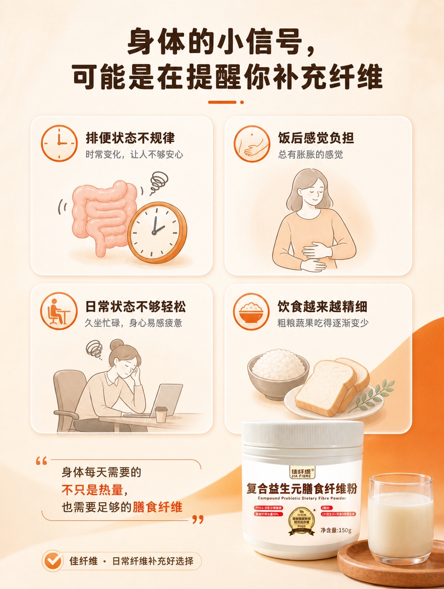[商品] 使用【图1】佳纤维复合益生元膳食纤维粉白色瓶装；保留… - 图片创意预览
