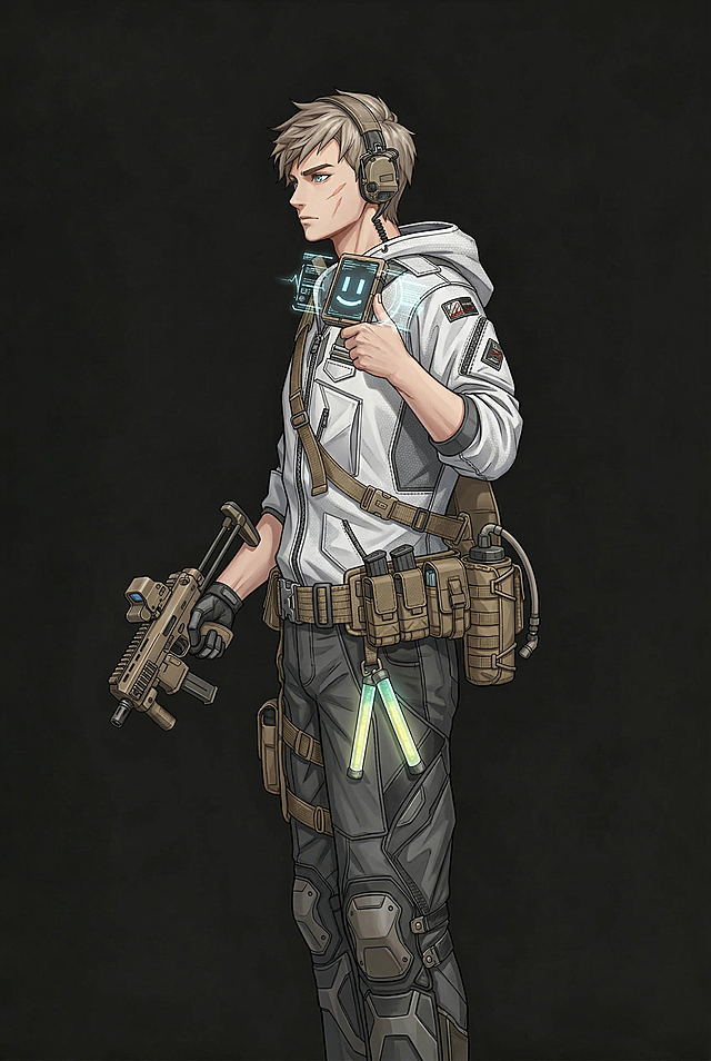 细化角色，丰富服饰、装备细节，采用二次元画风