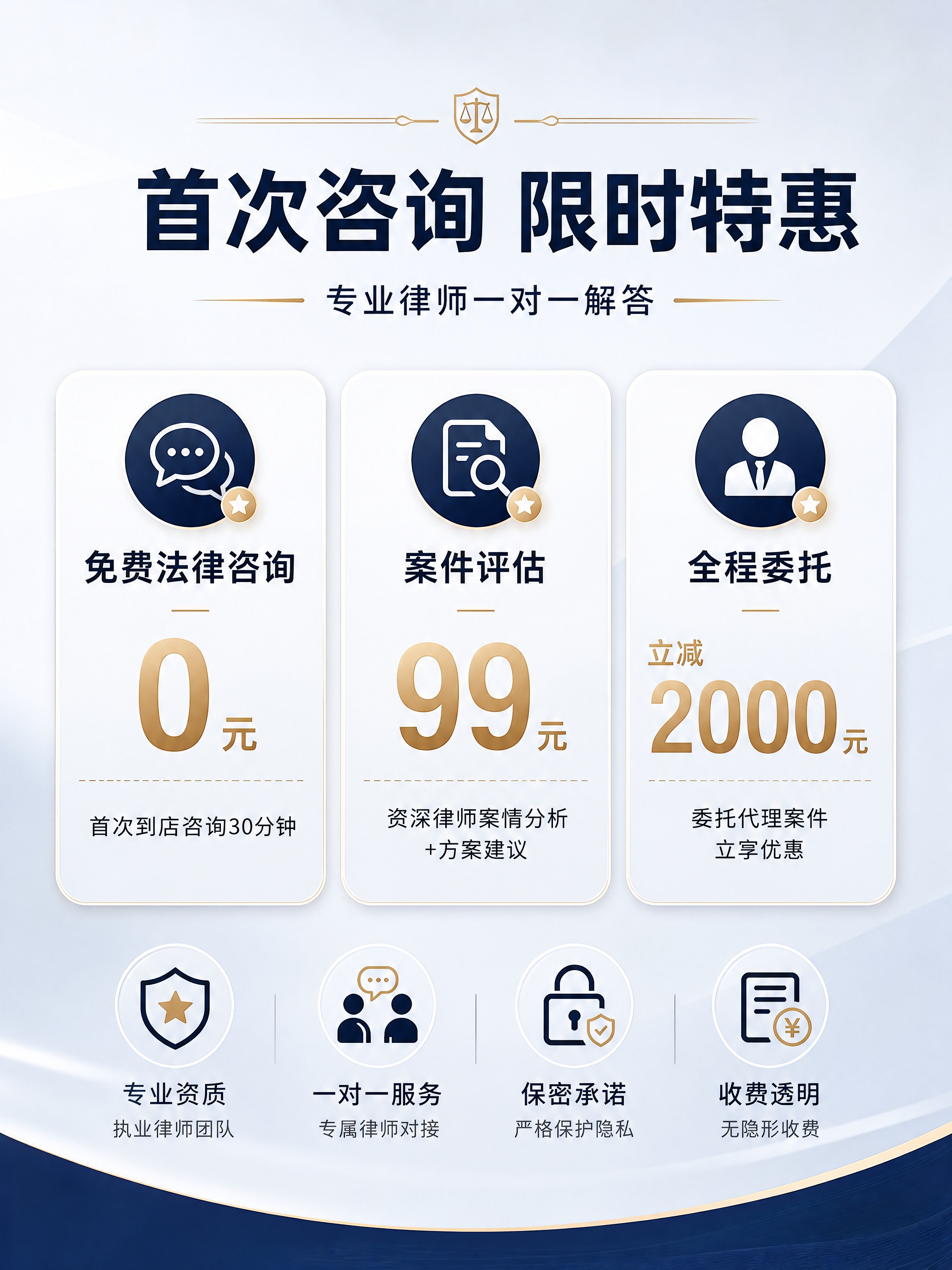 [商品] 律师事务所品牌详情页第2张-首次咨询特惠；无实物商品… - 图片创意预览
