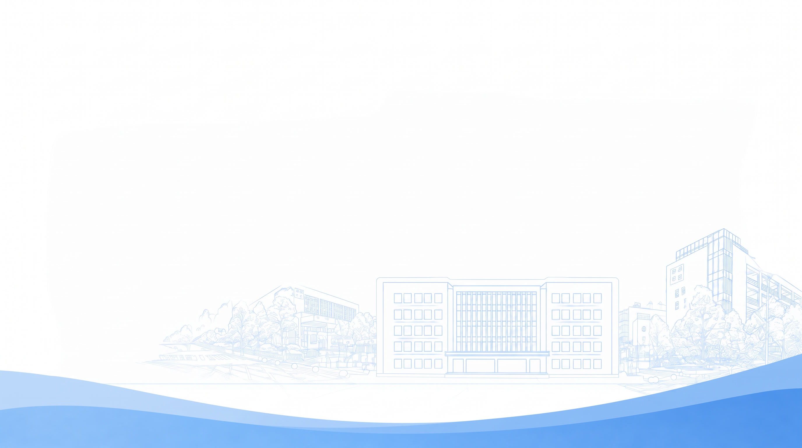 背景纯白色，底部蓝边不变，建筑不变 - 图片创意预览