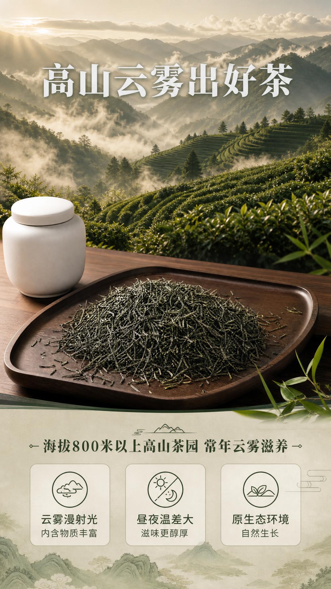 [商品] 使用【图4】毛尖绿茶干茶图；保留干茶条索紧细、深绿带… - 图片创意预览