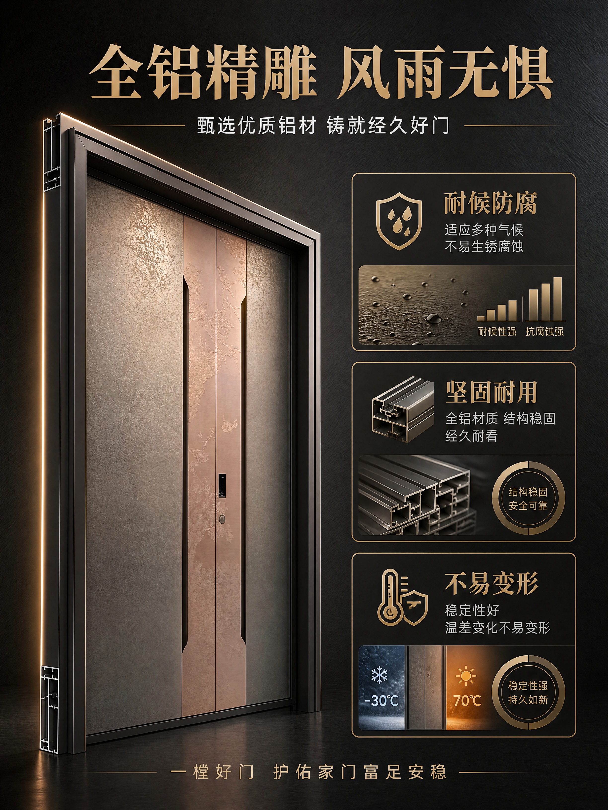 [商品] 使用用户上传的别墅大门产品图；保留整体结构、颜色、材… - 图片创意预览