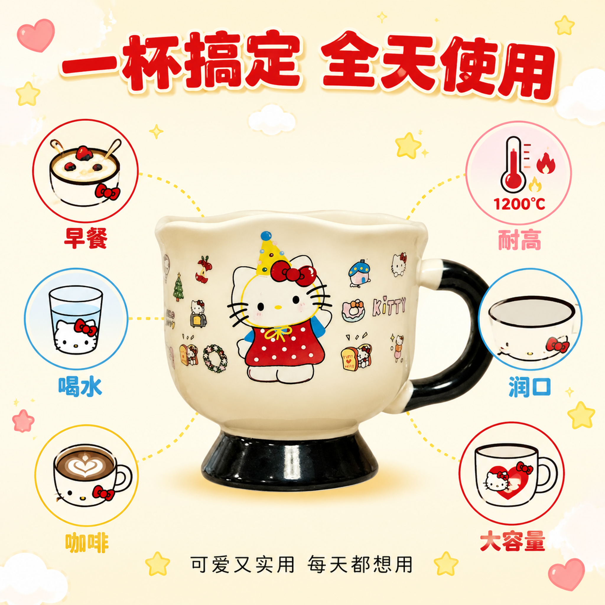 [主图-2] 核心卖点亮点导图，一杯多用功能展示。 [氛围风格… - 图片创意预览