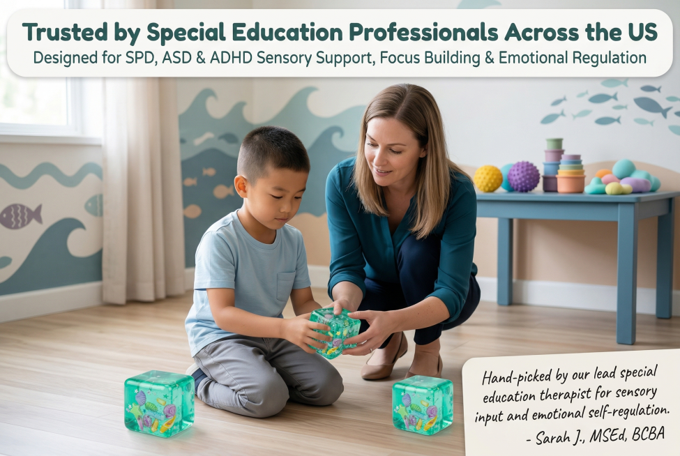 严格还原产品细节，包括5cm×5cm正方体造型、透感湖绿色水晶外壳、内嵌海洋贝壳、海星、小鱼立体元素、星星镭射闪片等所有细节，产品尺寸比例精准还原，多巴胺莫兰迪色系为主，整体色调统一和谐，温暖治愈有质预览效果