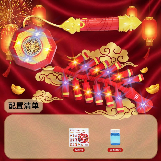 更换喜庆新年背景，保留原主体内容预览效果