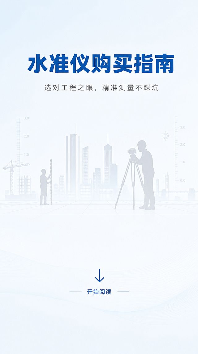 「图片1」 ，生成一套详情页，在详情页中不展示产品图片，旨在详情页中告诉客户购买水准仪时如何选择。
水准仪购买指南
购买水准仪，关键在于“按需选择”。以下是挑选一台得力“工程之眼”的系统指南，帮助你做出精准的决策：

🎯 第一步：读懂核心参数
在挑选具体型号前，要先看懂这三个决定性能和价格的核心技术参数：
测量精度：这是区分仪器等级的灵魂数据，标称为“每公里往返测量高差标准偏差”，数值越小精度越高。
普通工程（如±1.5mm-±2.5mm）可选NAL124/NAL132系列，
精密监测（≤1.0mm）需DSZ1、DSZ2等，
国家一等水准及沉降观测（≤0.5mm）则只有DSZ2+FS1测微器或DS05/DS03才能胜任。
放大倍率：倍率越高，看得越远越清楚。
常规工程（如20x-24x）可选NAL124，复杂地形推荐28x以上（如NAL132/DSZ2的32x），精密观测（如38x）需要选DSZ1/DS05或更高倍数（如42x）的DS03。
环境适应性：指仪器在复杂环境下的生存和运作能力。工地粉尘大，优先选择IP55及以上高防护等级；注意工作温度（标准为-30°C 至 50°C）；同时了解补偿器的安平精度（数值越小越精准，如DSZ1可达±0.3″）、补偿范围和安平时间（通常≤2s）决定了仪器的稳定性。

📊 第二步：精度等级与选型对照（以苏州一光为例）
这是选购的核心，以下是主流型号的精度与推荐场景，让你一目了然：
基础精度（±2.5mm - ±1.5mm）：适用场景为家庭装修、乡村道路建设、学校教学。推荐型号包括NAL124（±2.0mm）、DSZ2（±1.5mm）。
工程精度（±1.0mm - ±0.7mm）：适用场景为大型建筑施工、城市道路、铁路路基、小型水利工程。推荐型号包括NAL132（±1.0mm，32x）、DSZ1（≤±0.7mm，38x）。
精密水准（≤±0.5mm）：适用场景为国家二等水准测量、大型桥梁、建筑物沉降监测、精密设备安装。推荐型号为DSZ2+FS1/DS05（即DSZ2主机+测微器+铟钢尺，综合精度可达±0.5mm）。
高精度监测（≤±0.3mm）：适用场景为地壳形变监测、核电站沉降观测、一级科研测量，是测绘仪器中的“珠穆朗玛峰”。推荐型号为DS03精密水准仪（每公里往返测标准偏差可达0.3mm）。

🏷️ 第三步：了解主流品牌
目前市场主要由国际高端品牌和主流国产中高端品牌构成：
国际高端品牌：瑞士徕卡、美国天宝、日本拓普康、宾得等凭借超高的稳定性占有高端市场。
国产中高端一线：苏州一光、南方测绘、北京博飞、天津欧波、广东科力达等品牌普遍具有高性价比和良好的售后服务网络。

💰 第四步：预估预算
光学自动安平水准仪（千元级）：针对基础到工程级需求，如苏州一光NAL系列，价格通常在数百元至两千元不等。
数字（电子）水准仪（万元以上）：主要用于高等级测量，价格较高。例如苏州一光EL302A采购价约为1.3万元左右，南方测绘DL-2007A约为1.3万元。

✅ 第五步：明智决策清单
验明正身：认准有计量器具型式批准证书的正规产品，现场检查望远镜成像、补偿器和脚架等机械部位是否完好，推荐国产苏州一光和南方测绘。
希望这份指南能帮你理清思路，选到称心如意的“工程之眼”。如果还有具体的使用场景或预算限制，我们可以再细化讨论～，
适配 淘宝/天猫 平台，单图比例为 宽度为750PX，高度不限，需求屏数为5张