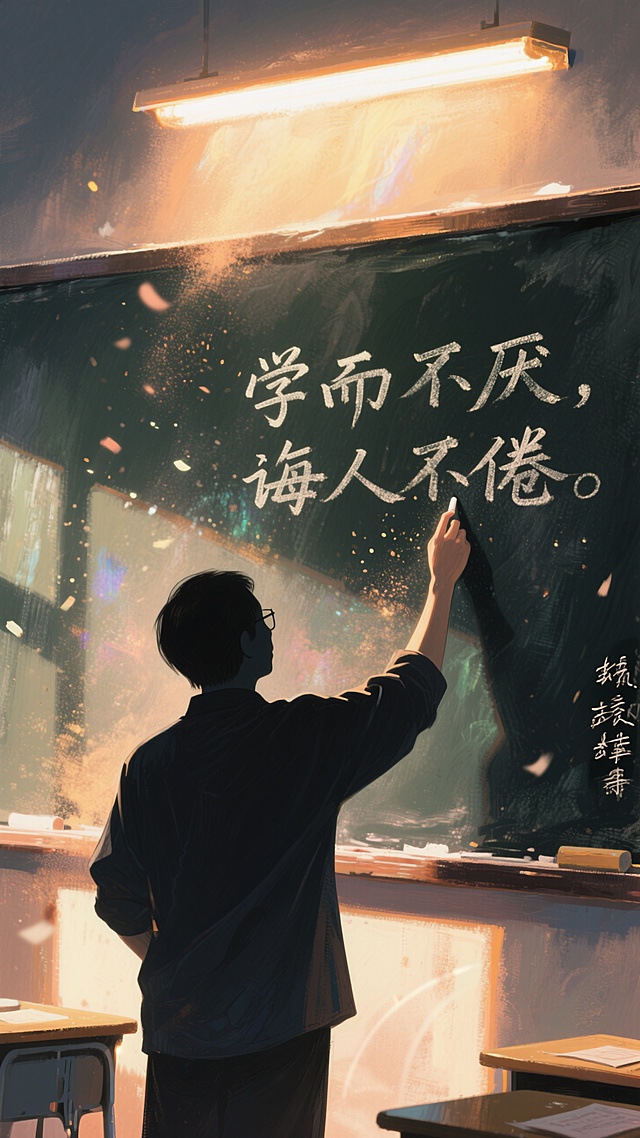 最美的背影
都留在了讲台上