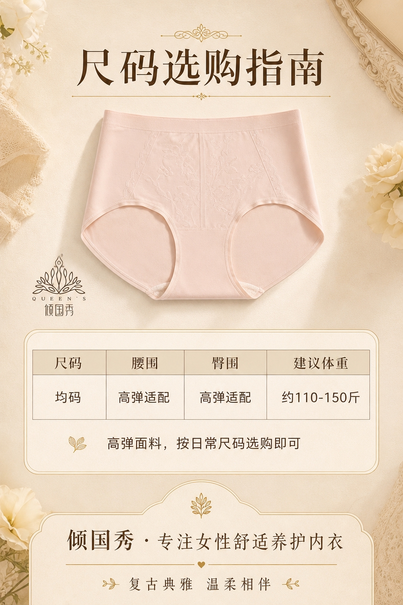 [商品] 使用【图1】的浅粉色高腰内裤；商品处理：保留高腰版型… - 图片创意预览