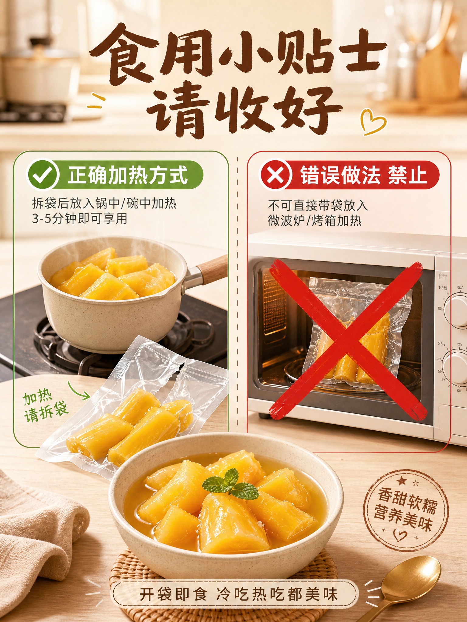 [商品] 使用【图1】即食黄金木薯产品图；保留木薯金黄颜色、真… - 图片创意预览