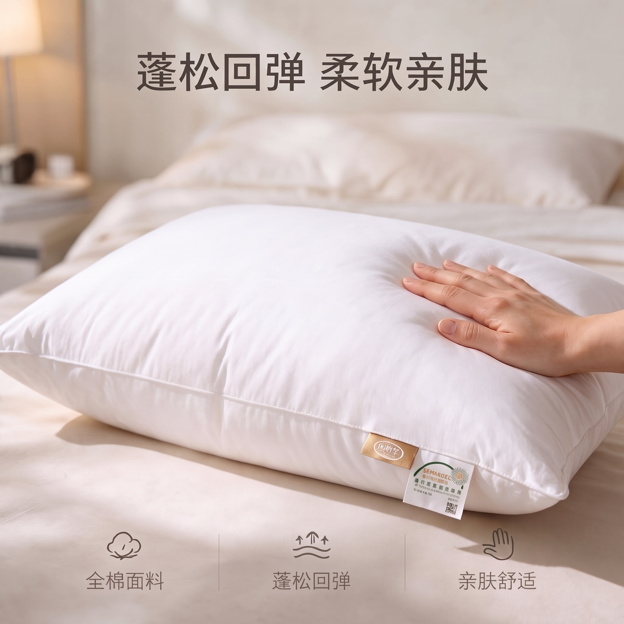 蓬松回弹 柔软亲肤往下移一些 - 图片创意预览