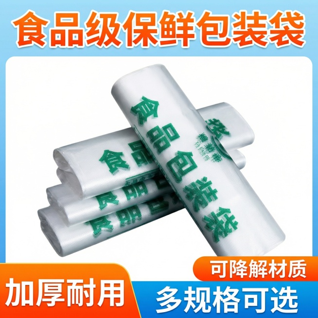 我的产品是食品包装袋，帮我做10张拼多多风格的主图预览效果