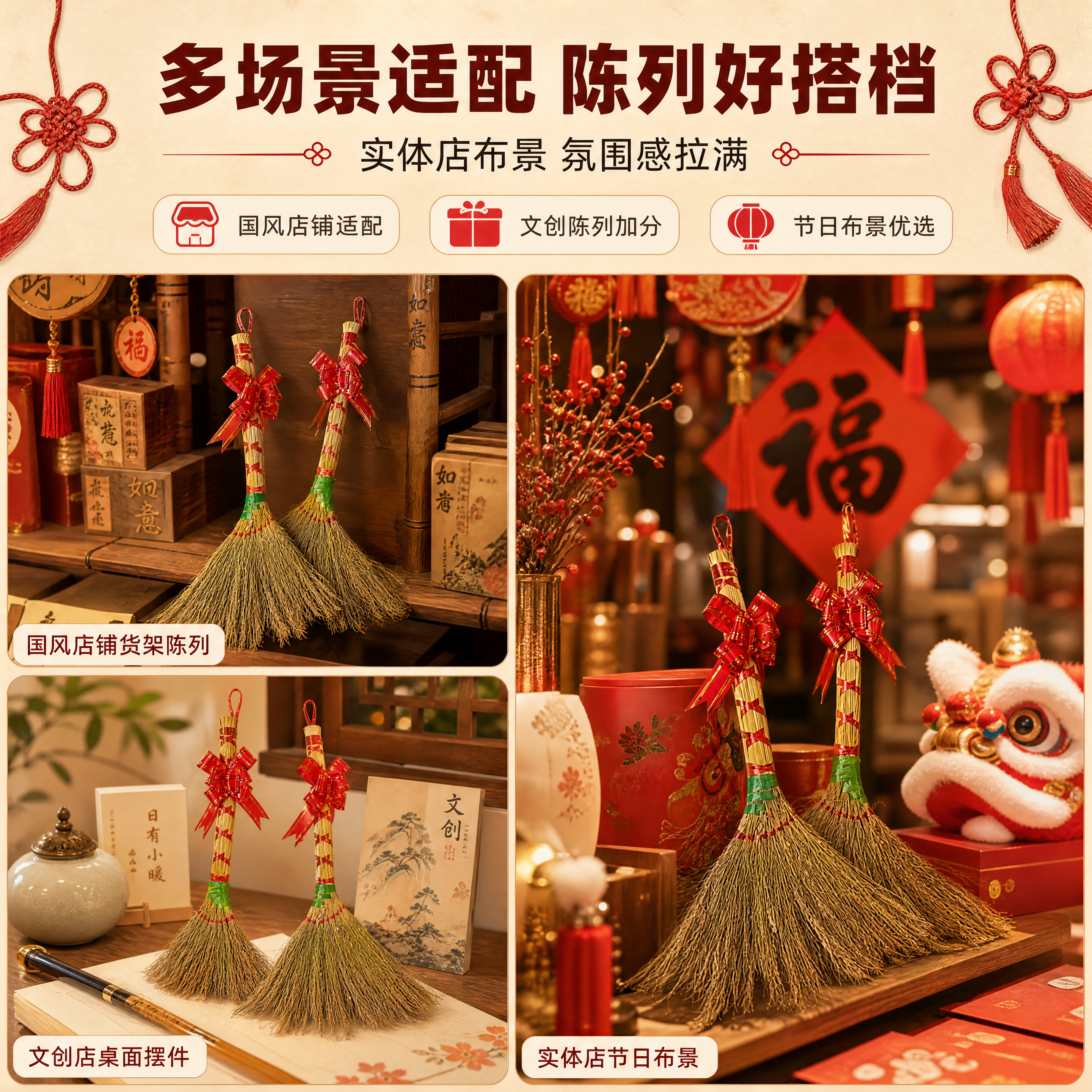[商品] 使用【图4】小扫把斜款捆红绳（两支）；保留斜款造型、… - 图片创意预览