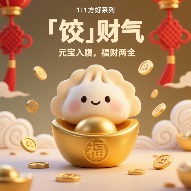 饺好运和饺财气的不太和谐，再给出一些备选预览效果