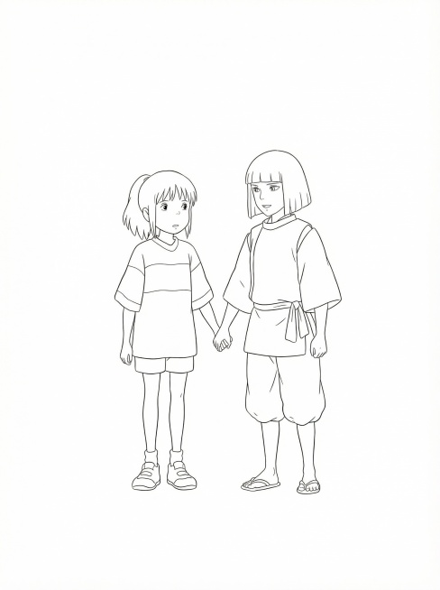 帮我把这张图调整为3:4竖版尺寸，并且帮我把这张图生成黑白线稿风格预览效果